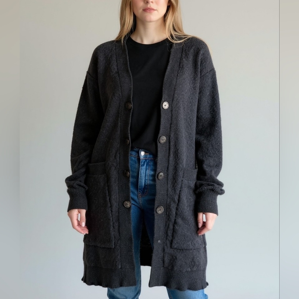 MM6 Maison Martin Margiela Black Knit Label Detail